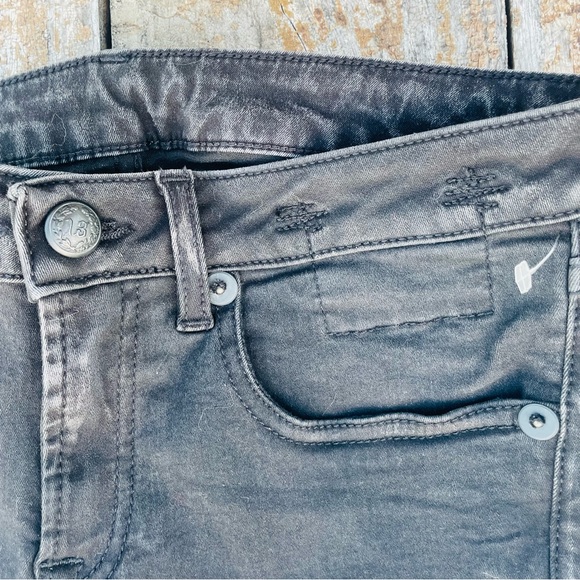 R13 OTTE Skinny Italian Straight Black Country Crop Jeans - Picture 10 of 16